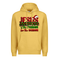Antique Gold jesus is the reason for the season Premium Hoodie - CowGirlArtShop