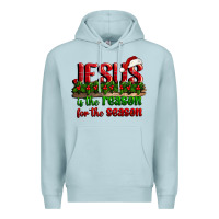 Blue Mist jesus is the reason for the season Premium Hoodie - CowGirlArtShop