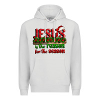 Dove Grey jesus is the reason for the season Premium Hoodie - CowGirlArtShop