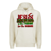Oatmeal Heather jesus is the reason for the season Premium Hoodie - CowGirlArtShop