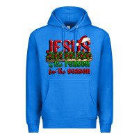 True Royal jesus is the reason for the season Premium Hoodie - CowGirlArtShop