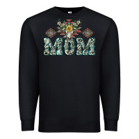 Black Mom with Cow skull Mother's Day Premium Sweatshirt - CowGirlArtShop