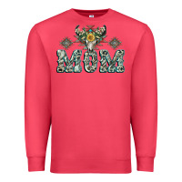 Cardinal Mom with Cow skull Mother's Day Premium Sweatshirt - CowGirlArtShop