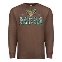 Chestnut Mom with Cow skull Mother's Day Premium Sweatshirt - CowGirlArtShop