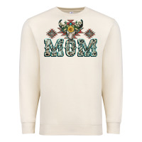 Sandshell Mom with Cow skull Mother's Day Premium Sweatshirt - CowGirlArtShop
