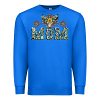 True Royal Mom with Cow skull Mother's Day Premium Sweatshirt - CowGirlArtShop