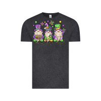 Vintage Black mardi gras gnomes Vintage Tee - MaliasSmallBusiness