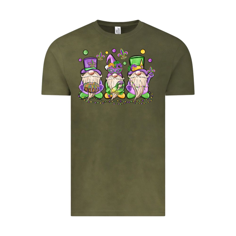 Mardi Gras Gnomes Vintage Tee by MaliasSmallBusiness | Teevron