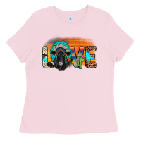 Bubblegum Pink love black angus indian headdress Ladies Tee - JahusDesignShop