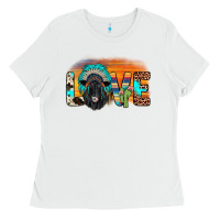 Love Black Angus Indian Headdress Ladies Tee | Teevron
