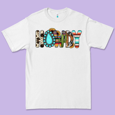Howdy Premium Tee Designed By Jahusdesignshop