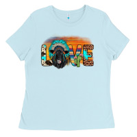 Baby Blue love black angus indian headdress Ladies Tee - JahusDesignShop
