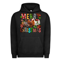 Pigment Black Merry christmas chickens Urban Hoodie - FaDigitalArtStudio