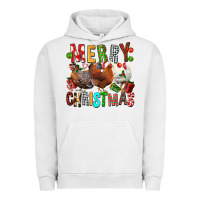Pigment Lunar Rock Merry christmas chickens Urban Hoodie - FaDigitalArtStudio