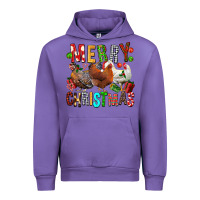 Tulip Merry christmas chickens Urban Hoodie - FaDigitalArtStudio