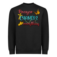 Black Prayer Changes Everything Heavyweight Sweatshirt - BundleAndBundleShop