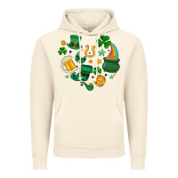 Vintage Artic st. patrick heart doodle Vintage Hoodie - MaliasSmallBusiness