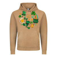 St. Patrick Heart Doodle Vintage Hoodie | Teevron