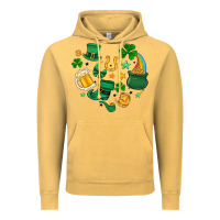 Vintage Mustard st. patrick heart doodle Vintage Hoodie - MaliasSmallBusiness