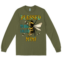 Army Green blessed to bee called mimi Long Sleeve Tee - JahusDesignShop