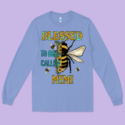 Blessed To Bee Called Mimi Long Sleeve Tee Designed By Jahusdesignshop