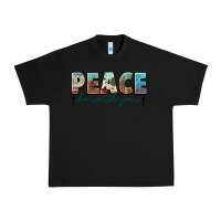 Black peace be with you cross Urban Heavy Tee - NancyCooperArtShop