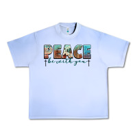 Grape Ice peace be with you cross Urban Heavy Tee - NancyCooperArtShop