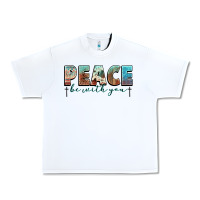 White peace be with you cross Urban Heavy Tee - NancyCooperArtShop