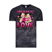 Cloud Black books are my love language Vintage Tee - MaliasSmallBusiness