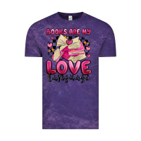 Cloud Purple books are my love language Vintage Tee - MaliasSmallBusiness