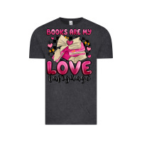 Vintage Black books are my love language Vintage Tee - MaliasSmallBusiness