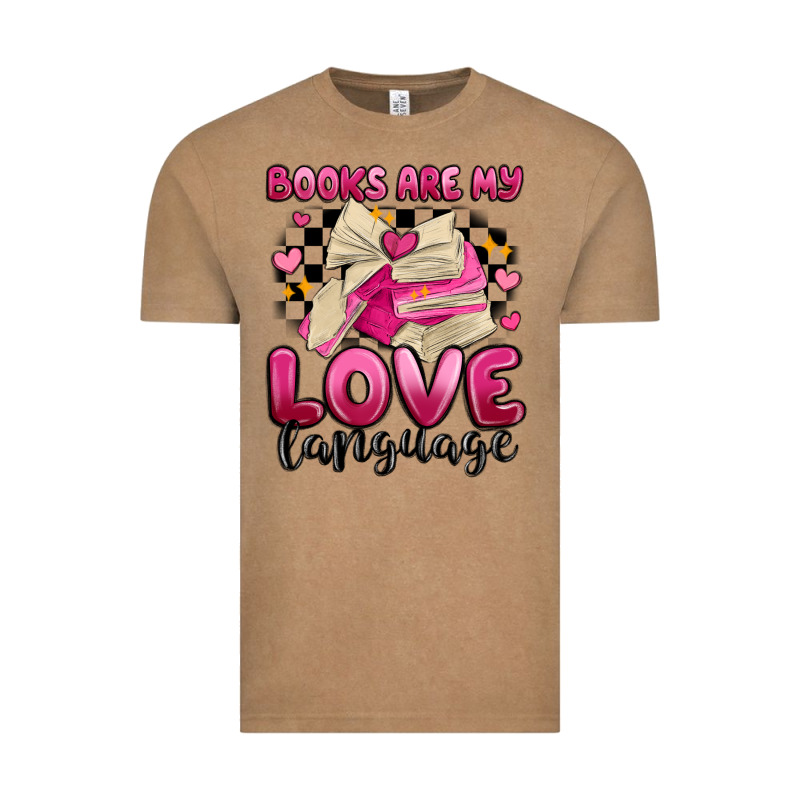 Books Are My Love Language Vintage Tee by MaliasSmallBusiness | Teevron