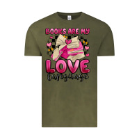 Vintage Olive books are my love language Vintage Tee - MaliasSmallBusiness