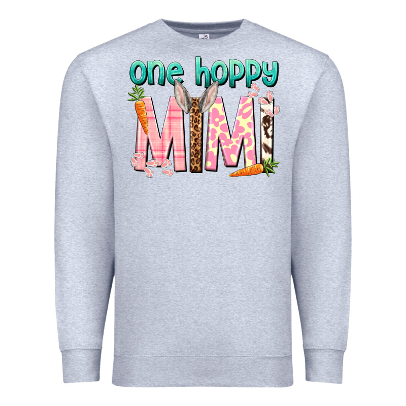 One Hoppy Mimi Easter Day Premium Sweatshirt by HowdyJamesFarm | Teevron