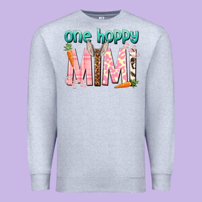 One Hoppy Mimi Easter Day Premium Sweatshirt Designed By Howdyjamesfarm