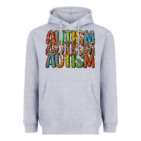 Heather Grey western autism Heavyweight Hoodie - CowGirlArtShop
