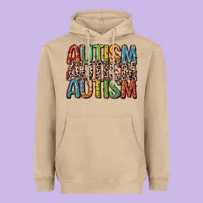 Western Autism Heavyweight Hoodie Designed By Cowgirlartshop