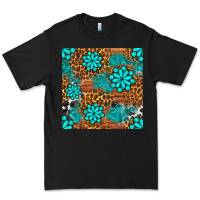 Black leopard gemstone seamless pattern Premium Tee - BundleAndBundleShop