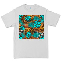 Dove Grey leopard gemstone seamless pattern Premium Tee - BundleAndBundleShop