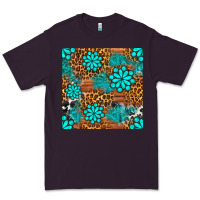 Plum leopard gemstone seamless pattern Premium Tee - BundleAndBundleShop