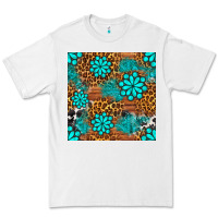 White leopard gemstone seamless pattern Premium Tee - BundleAndBundleShop