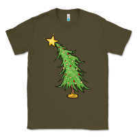 Army Green trendy christmas tree Classic Tee - MaliasSmallBusiness
