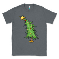 Charcoal Heather trendy christmas tree Classic Tee - MaliasSmallBusiness