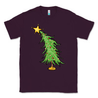 Plum trendy christmas tree Classic Tee - MaliasSmallBusiness