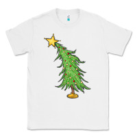 White trendy christmas tree Classic Tee - MaliasSmallBusiness