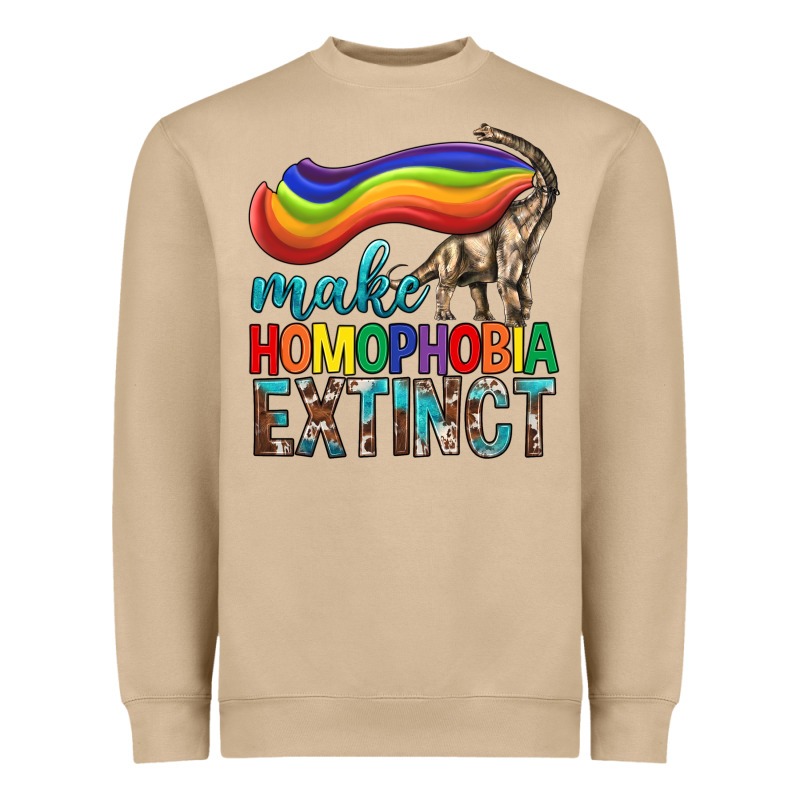 Lgbtq Make Homophobia Extinct Heavyweight Sweatshirt by BundleAndBundleShop | Teevron