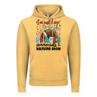 Vintage Mustard im just here for the snacks commercials and  halftime show Vintage Hoodie - MaliasSmallBusiness