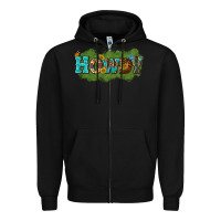Black Western Howdy Zipper Hoodie - texasbilliewilder