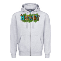 Heather Grey Western Howdy Zipper Hoodie - texasbilliewilder