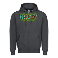 Smoke Western Howdy Zipper Hoodie - texasbilliewilder
